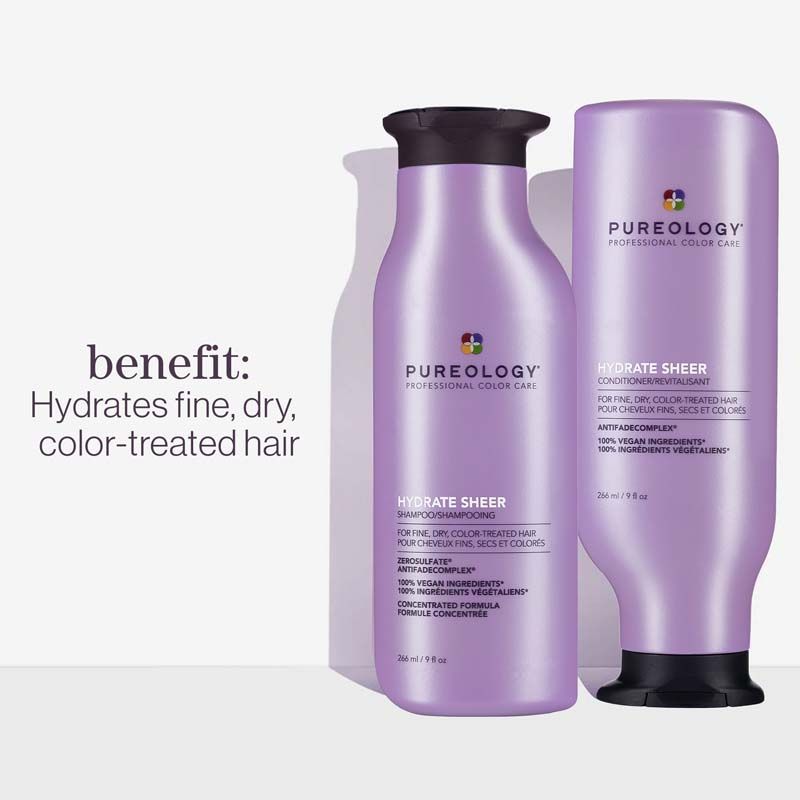 Pureology Hydrate Sheer Shampoo 266ml & Conditioner 266ml Duo