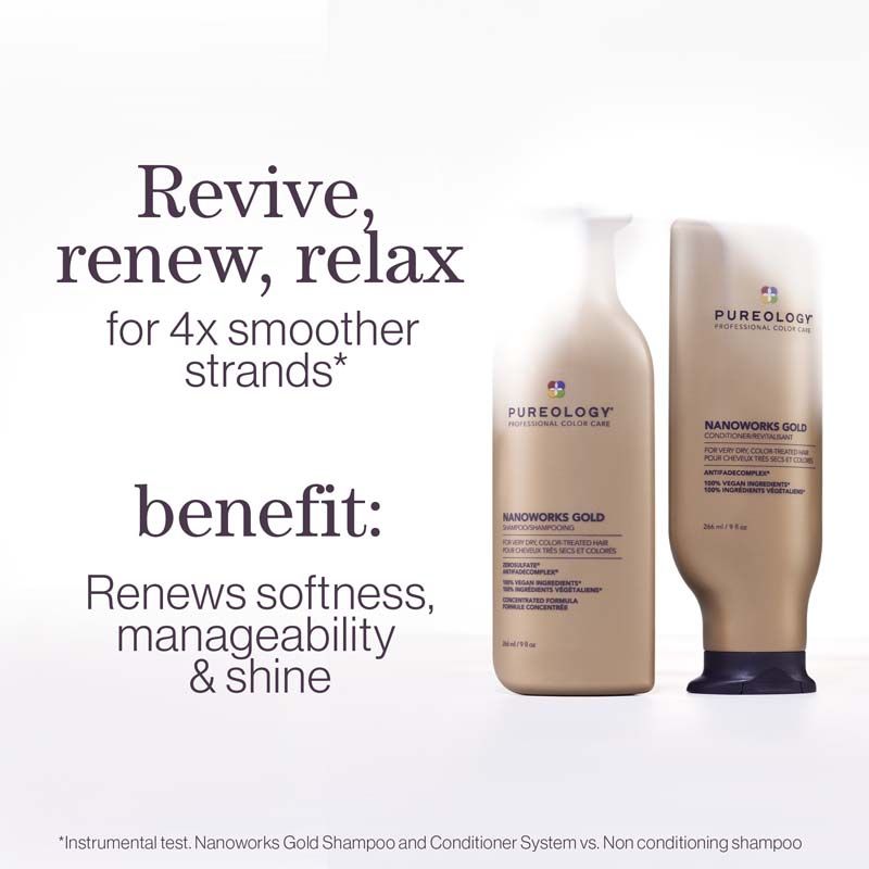 Pureology Nanoworks Gold Shampoo 266ml and Conditioner 266ml Duo