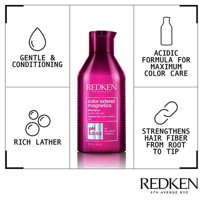 Redken Color Extend Magnetics Shampoo 300ml & Conditioner 300ml Duo