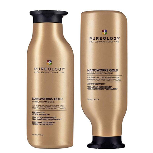 Pureology Nanoworks Gold Shampoo 266ml and Conditioner 266ml Duo